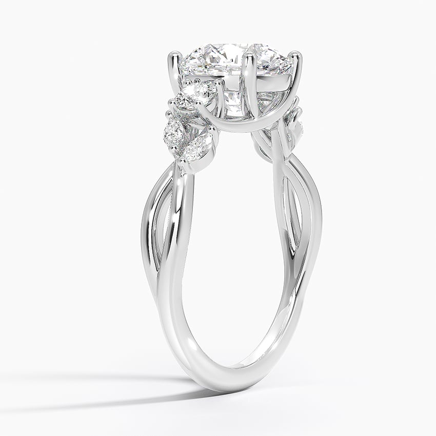 Willow Three Stone Diamond Engagement Ring