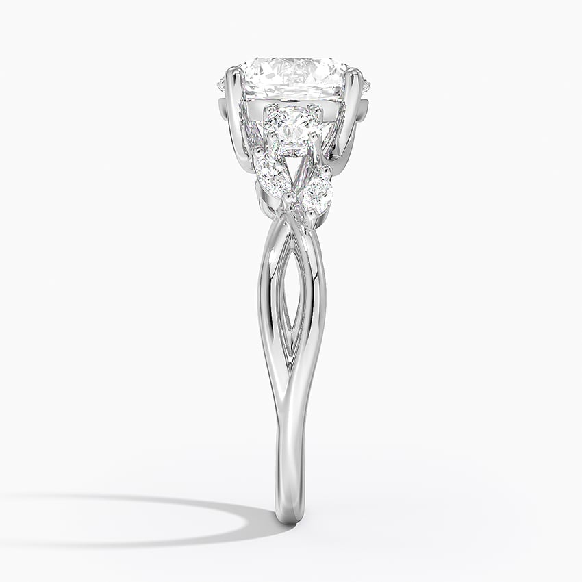 Willow Three Stone Diamond Engagement Ring