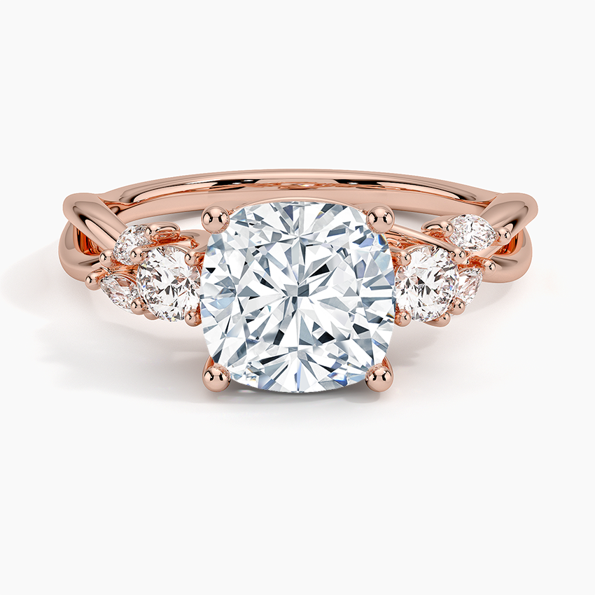 Willow Three Stone Diamond Engagement Ring