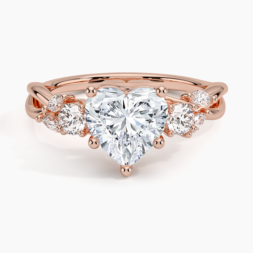 Willow Three Stone Diamond Engagement Ring