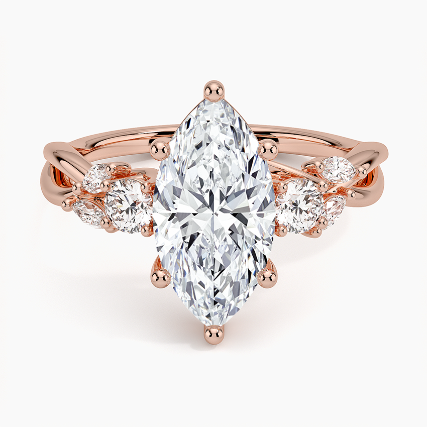 Willow Three Stone Diamond Engagement Ring