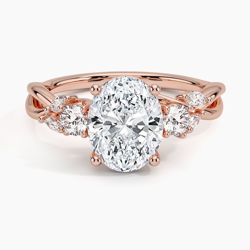 Willow Three Stone Diamond Engagement Ring