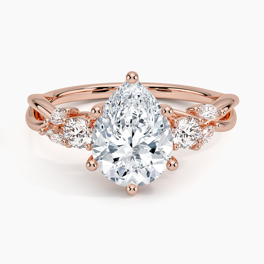 Willow Three Stone Diamond Engagement Ring