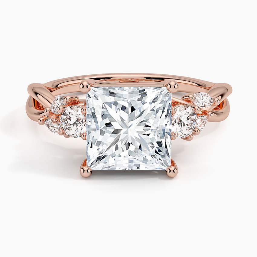 Willow Three Stone Diamond Engagement Ring