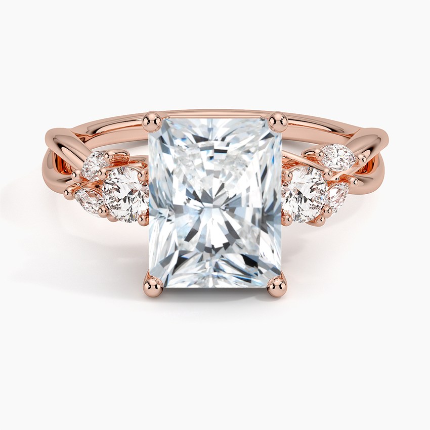 Willow Three Stone Diamond Engagement Ring