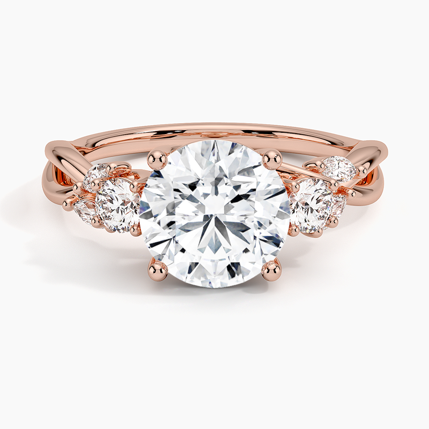 Willow Three Stone Diamond Engagement Ring