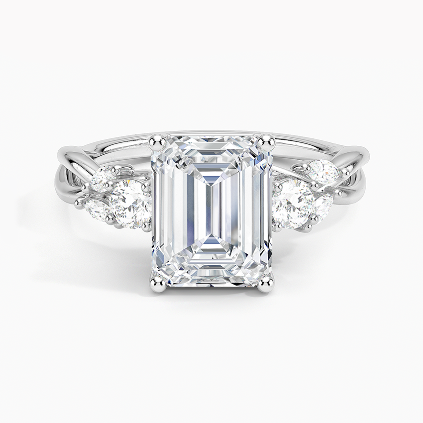 Willow Three Stone Diamond Engagement Ring