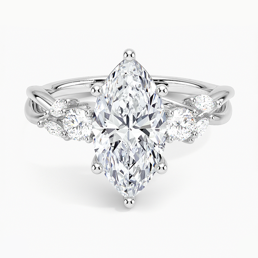 Willow Three Stone Diamond Engagement Ring