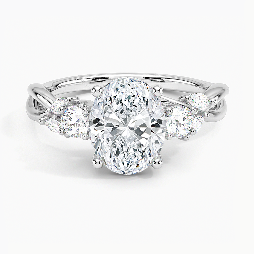 Willow Three Stone Diamond Engagement Ring