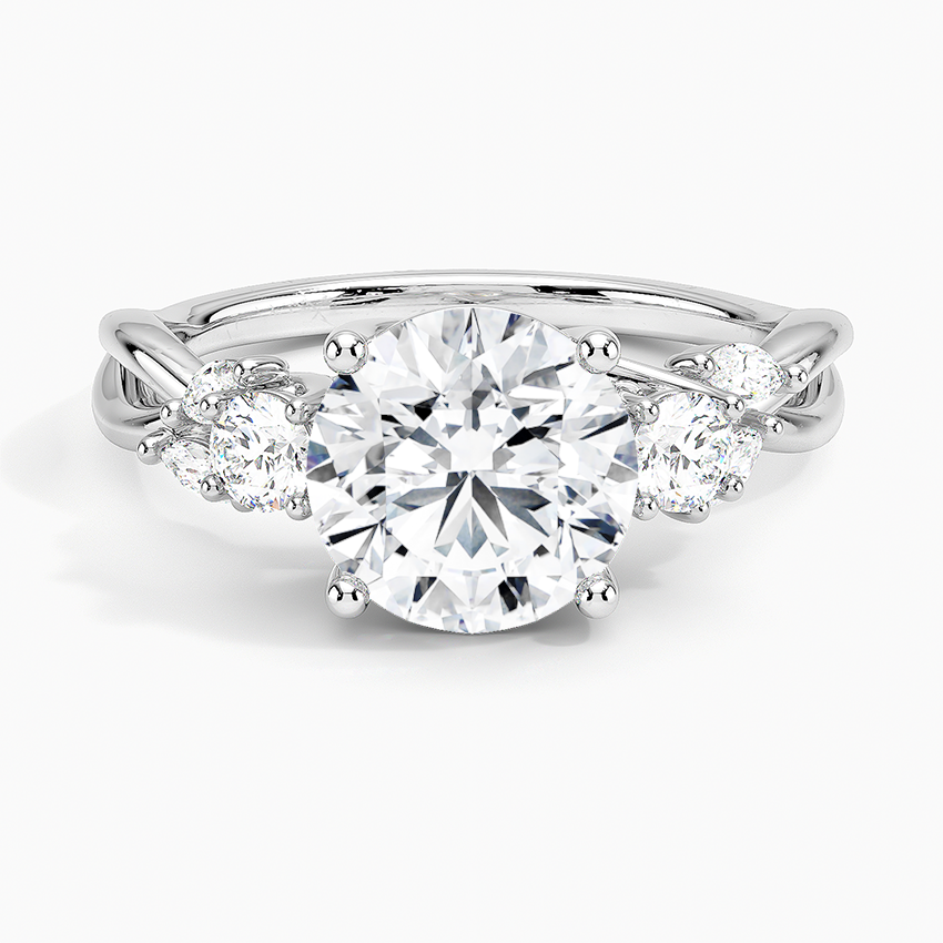 Willow Three Stone Diamond Engagement Ring