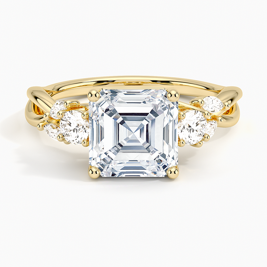 Willow Three Stone Diamond Engagement Ring