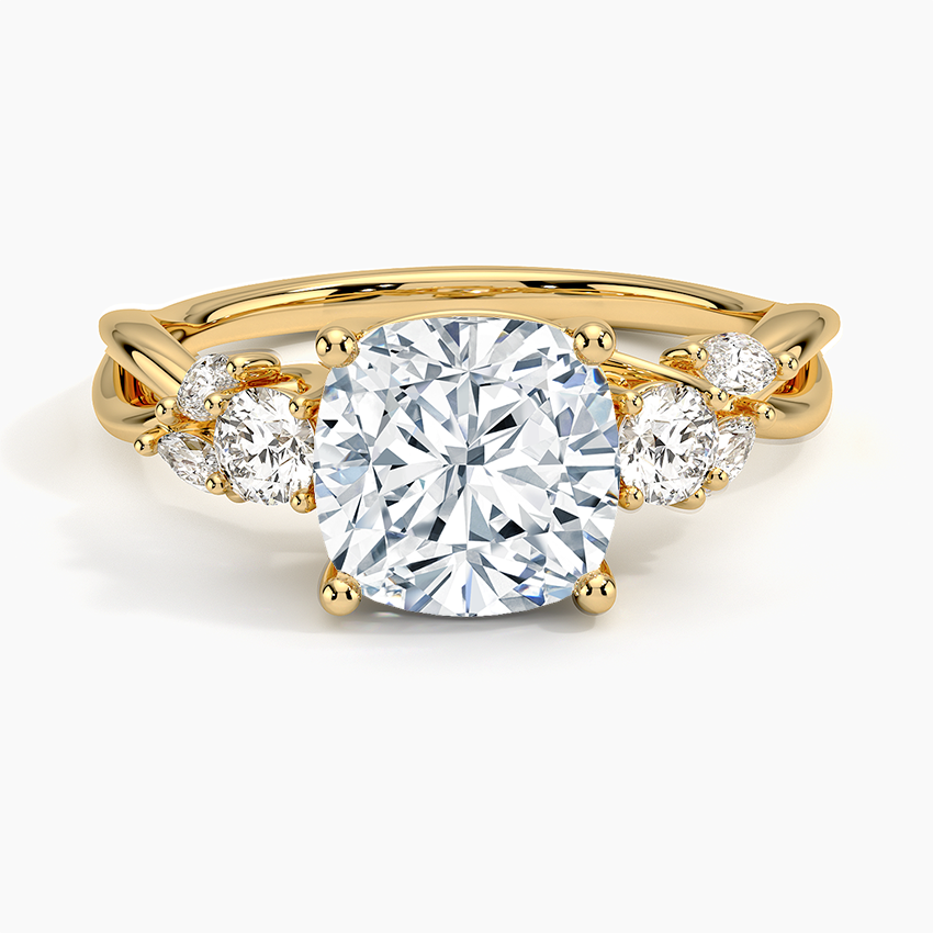 Willow Three Stone Diamond Engagement Ring