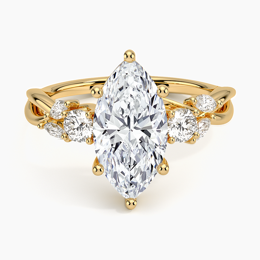 Willow Three Stone Diamond Engagement Ring