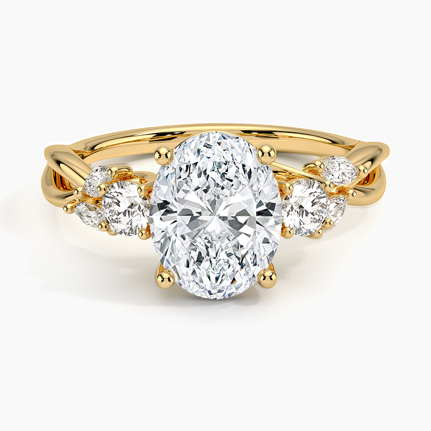 Willow Three Stone Diamond Engagement Ring