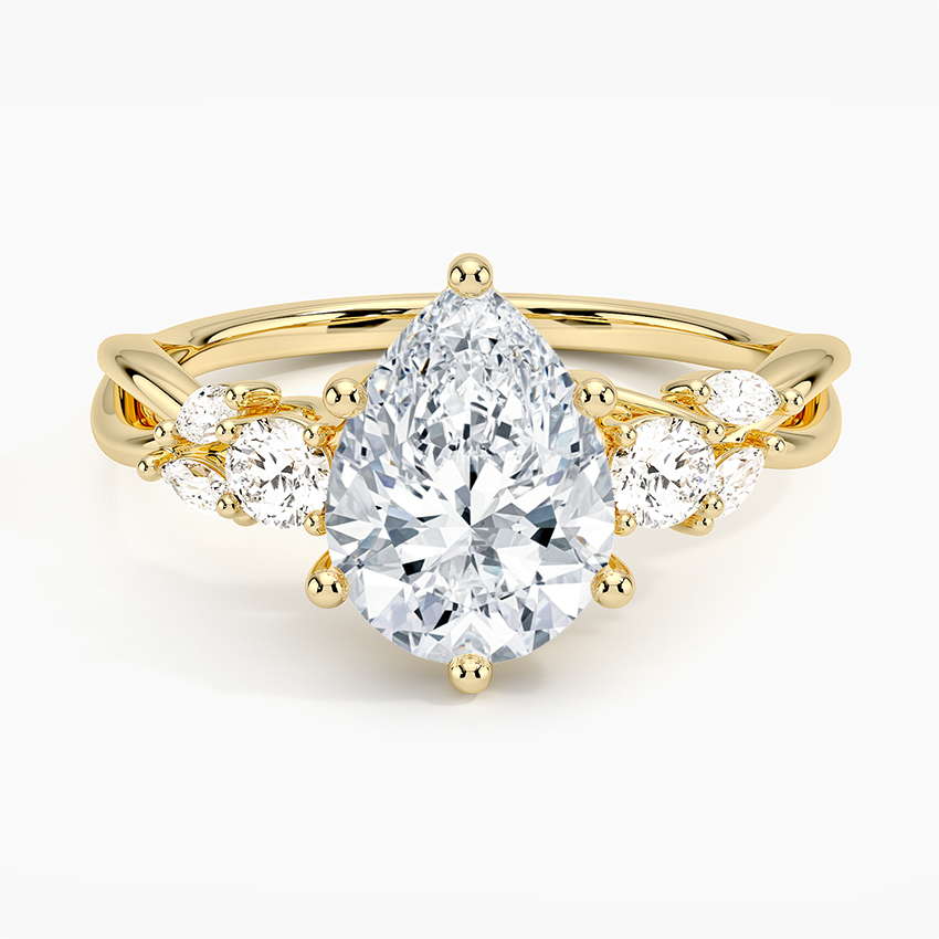 Willow Three Stone Diamond Engagement Ring