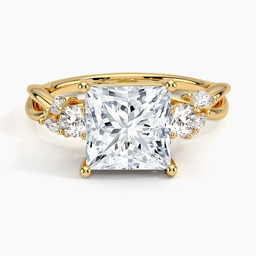 Willow Three Stone Diamond Engagement Ring