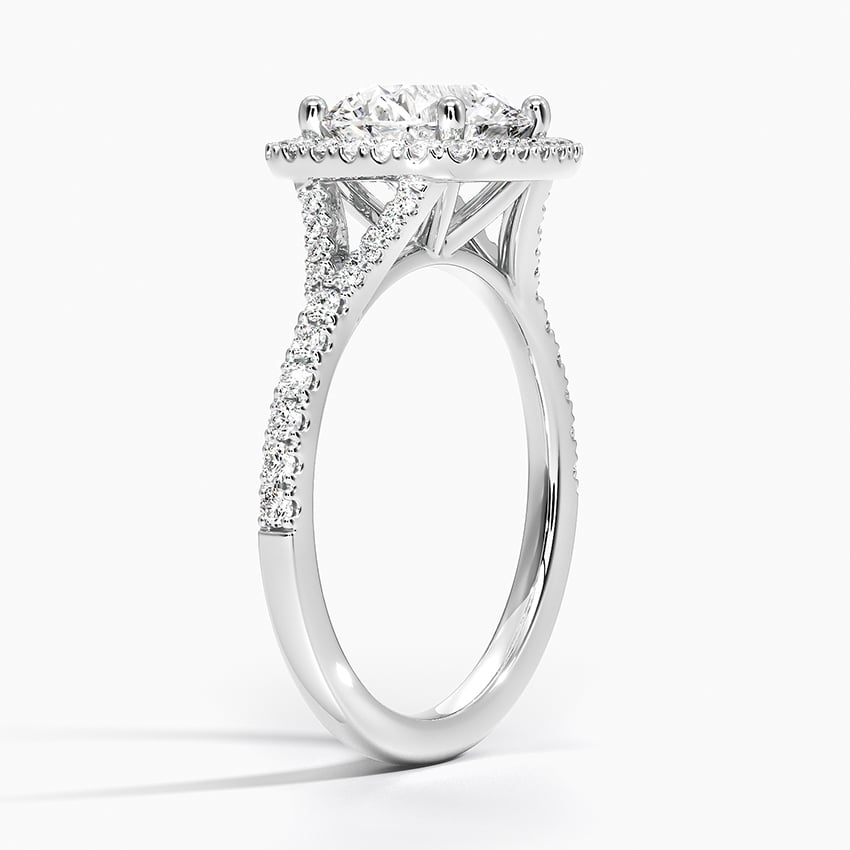 Joy Half-Coverage Diamond Engagement Ring