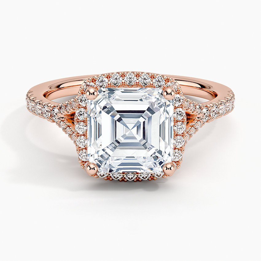 Joy Half-Coverage Diamond Engagement Ring