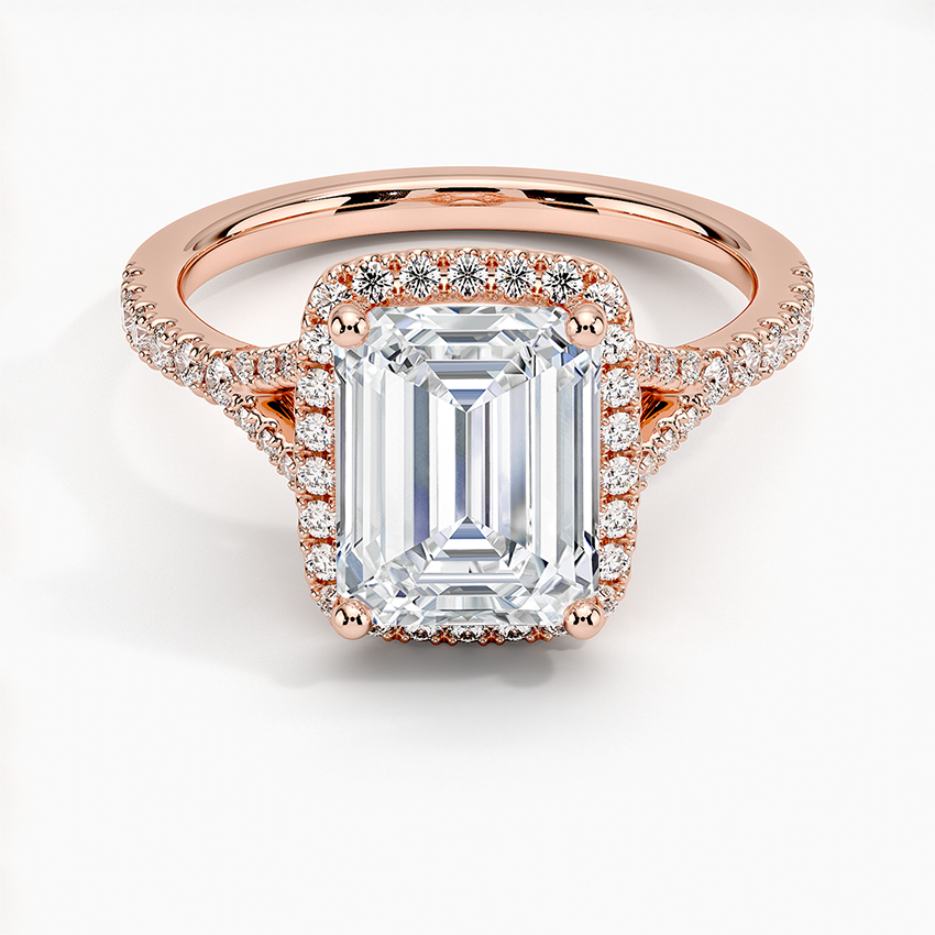 Joy Half-Coverage Diamond Engagement Ring