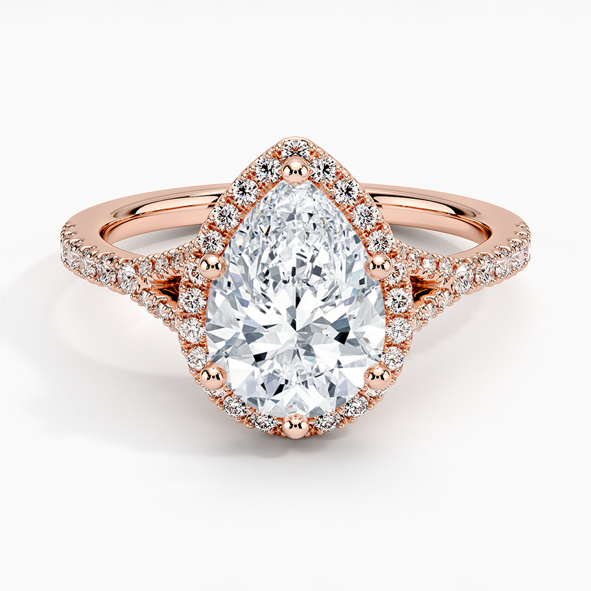 Joy Half-Coverage Diamond Engagement Ring