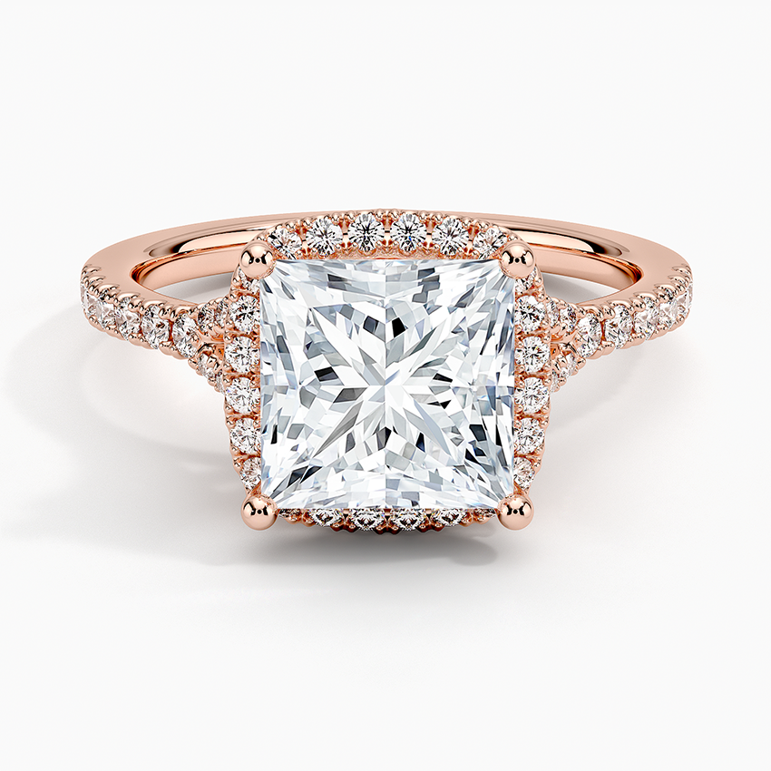 Joy Half-Coverage Diamond Engagement Ring