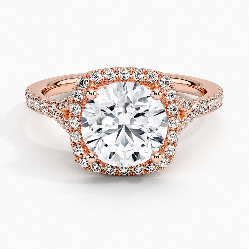 Joy Half-Coverage Diamond Engagement Ring