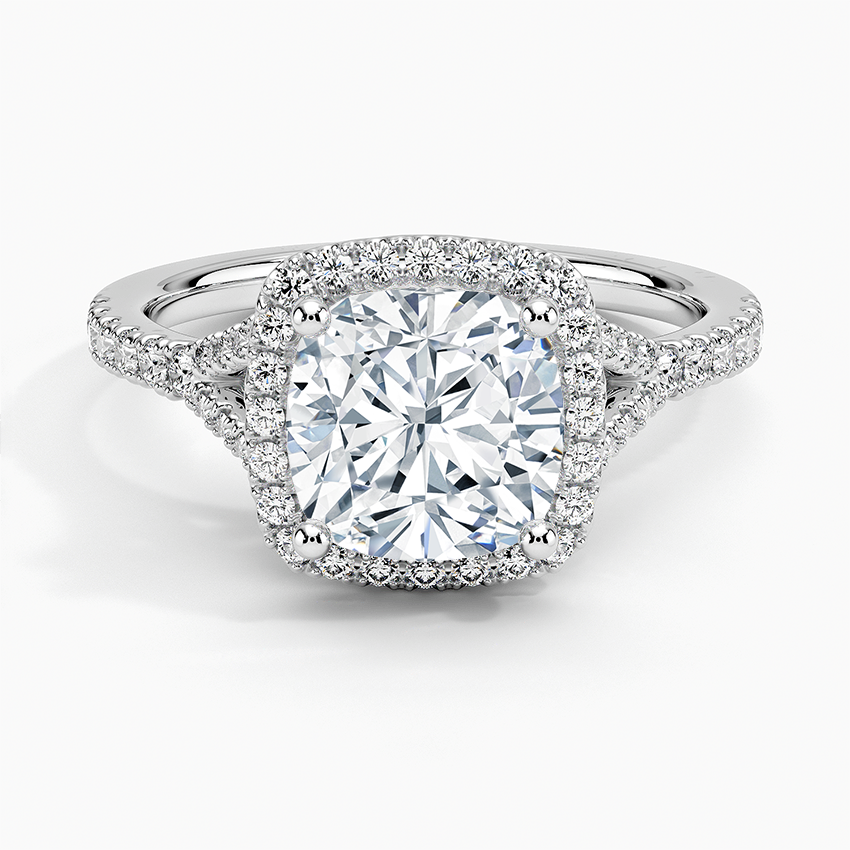 Joy Half-Coverage Diamond Engagement Ring