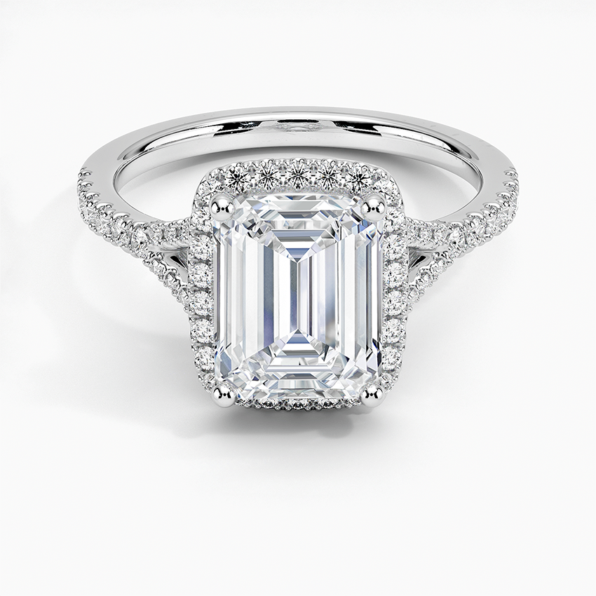 Joy Half-Coverage Diamond Engagement Ring