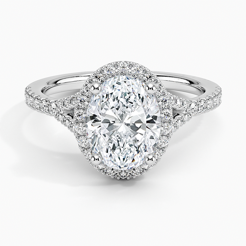 Joy Half-Coverage Diamond Engagement Ring