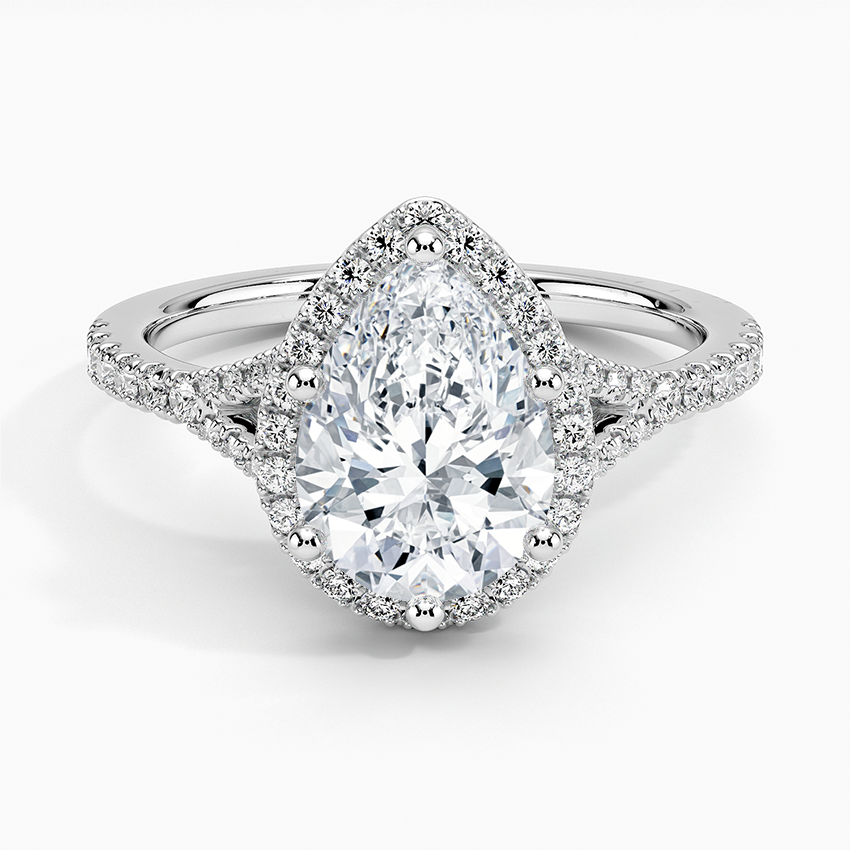 Joy Half-Coverage Diamond Engagement Ring