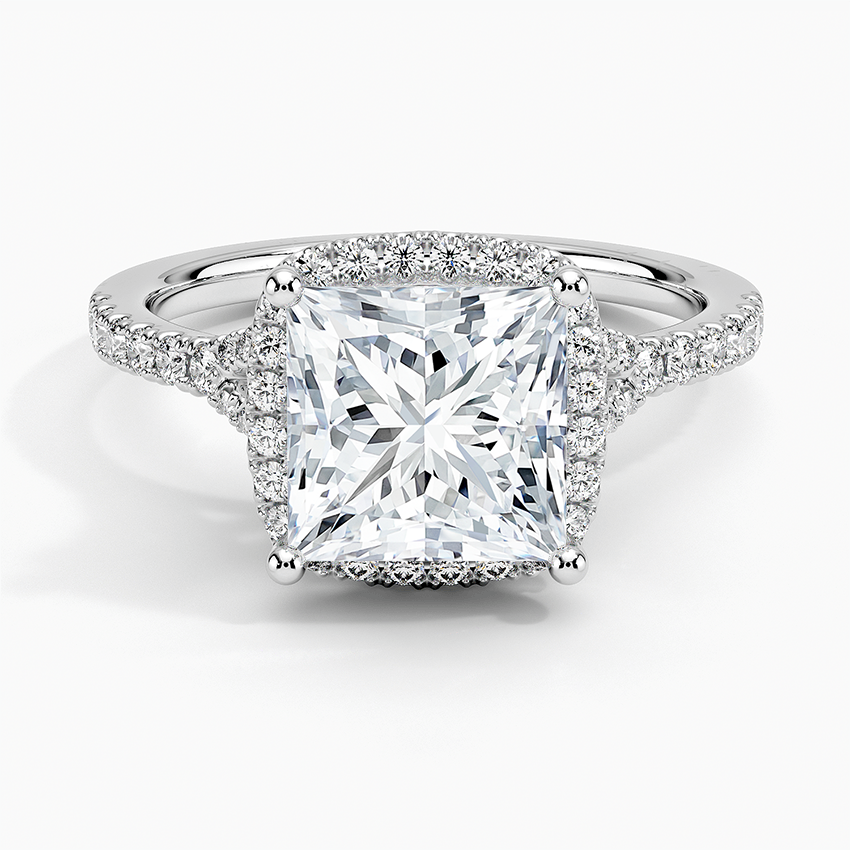 Joy Half-Coverage Diamond Engagement Ring