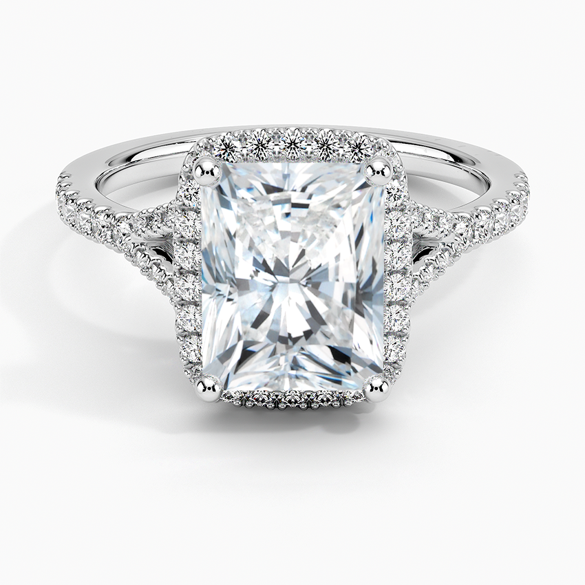 Joy Half-Coverage Diamond Engagement Ring