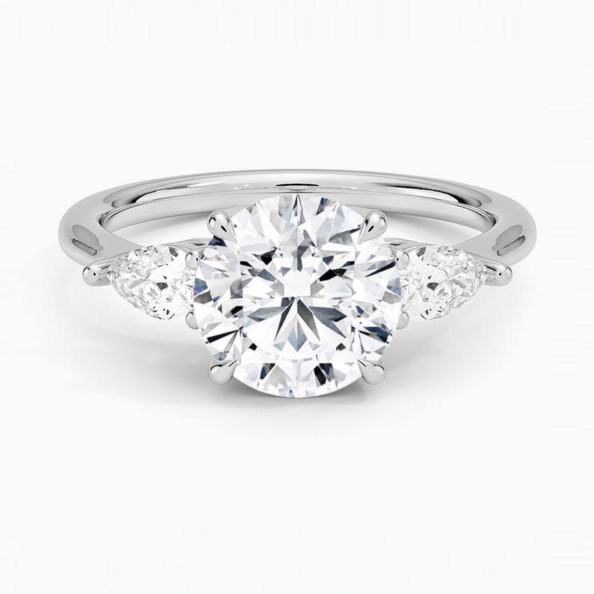 Opera Three Stone Diamond Engagement Ring