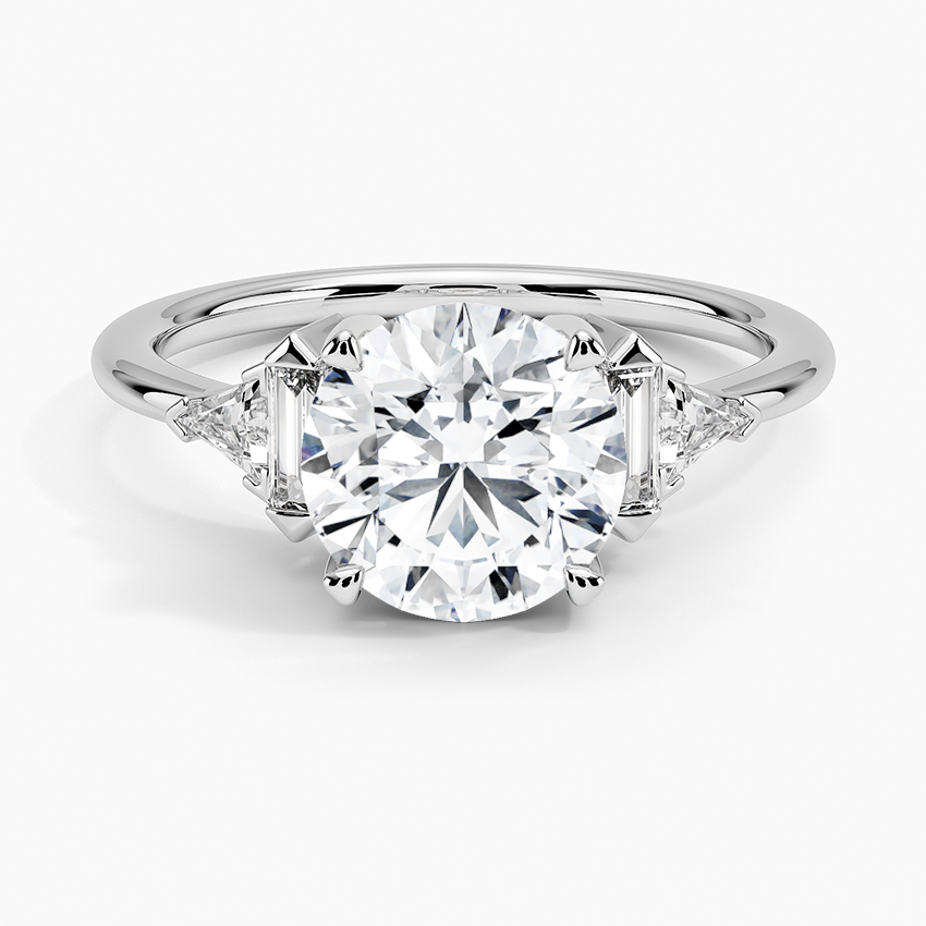 Edie Art Deco Diamond Engagement Ring