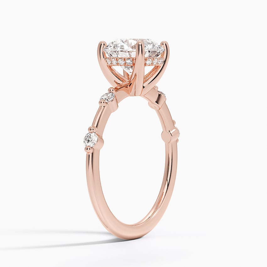 Aimee Hidden Halo Diamond Engagement Ring