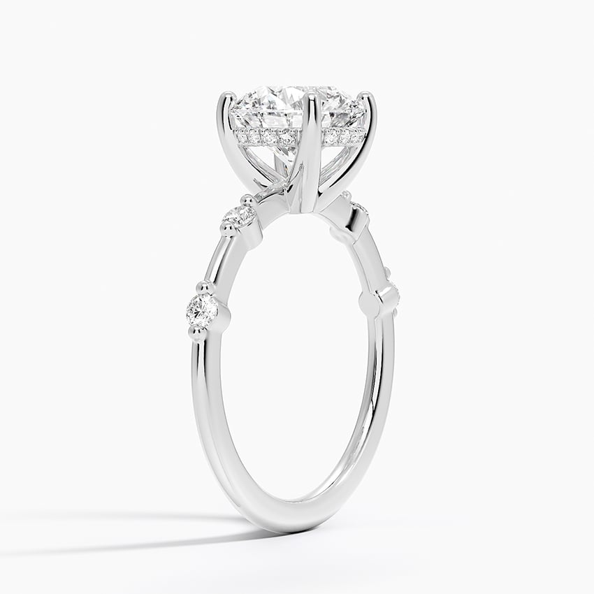 Aimee Hidden Halo Diamond Engagement Ring