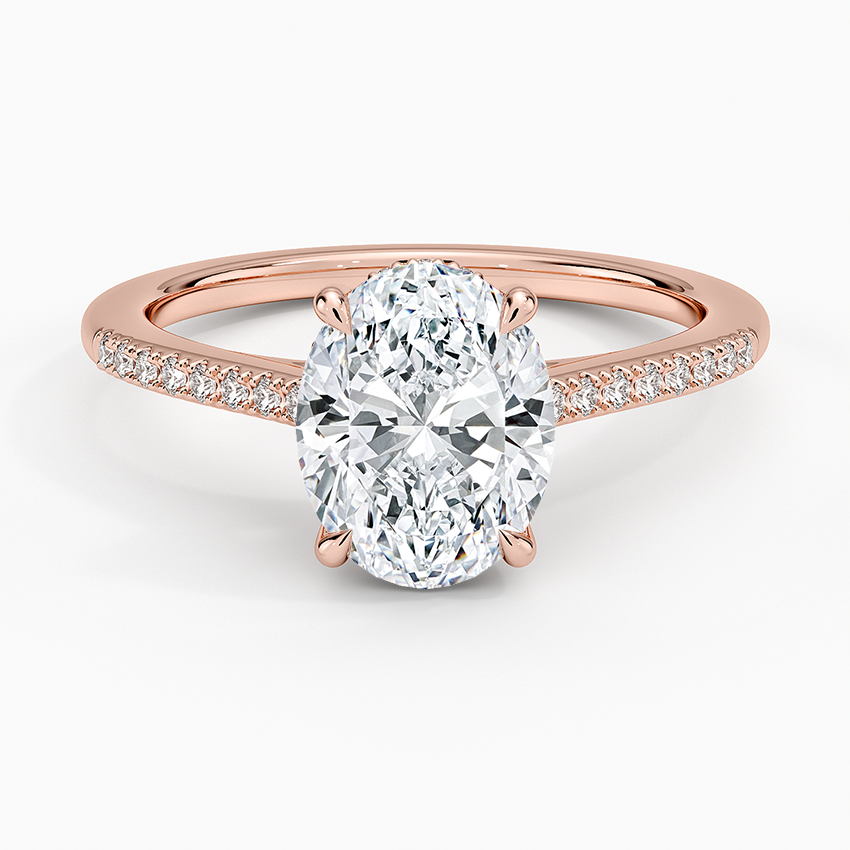 Lissome Half-Coverage Diamond Engagement Ring