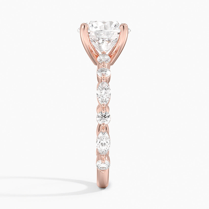 Versailles Three-Quarter Coverage Diamond Engagement Ring