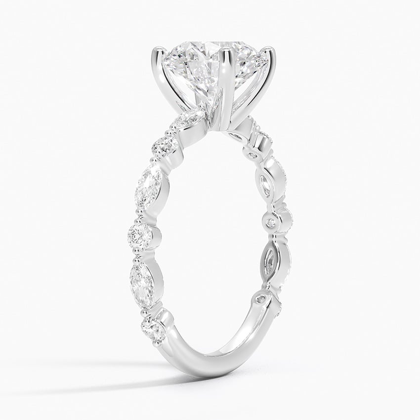 Versailles Three-Quarter Coverage Diamond Engagement Ring