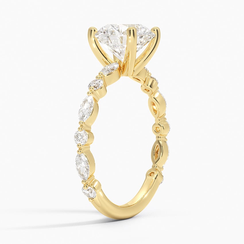 Versailles Three-Quarter Coverage Diamond Engagement Ring