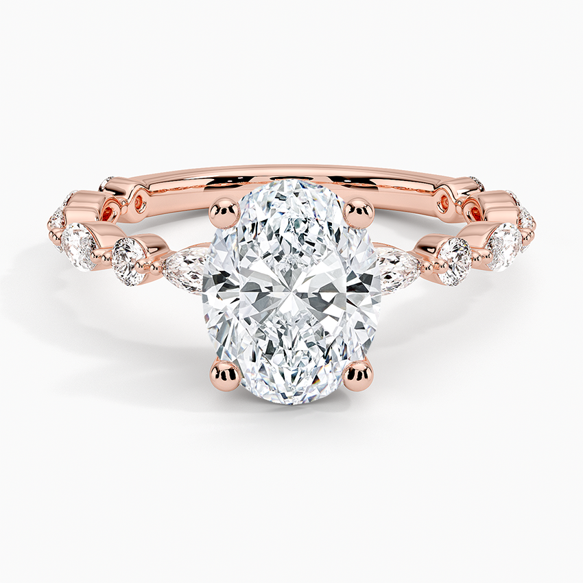 Versailles Three-Quarter Coverage Diamond Engagement Ring