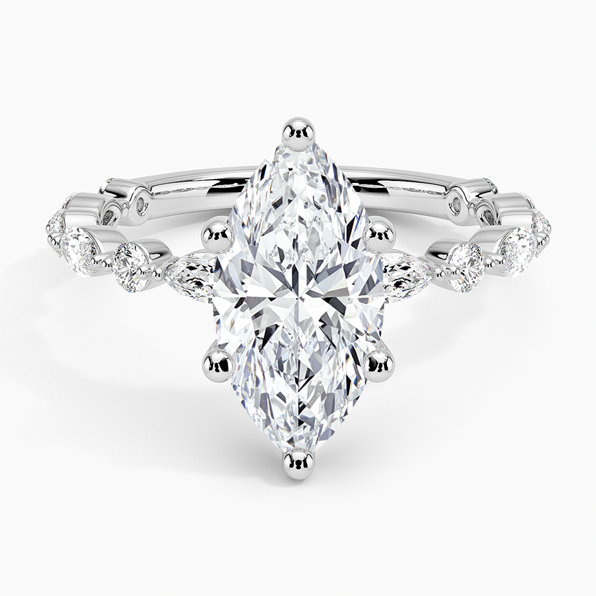 Versailles Three-Quarter Coverage Diamond Engagement Ring