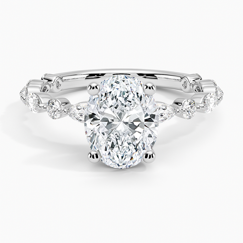 Versailles Three-Quarter Coverage Diamond Engagement Ring