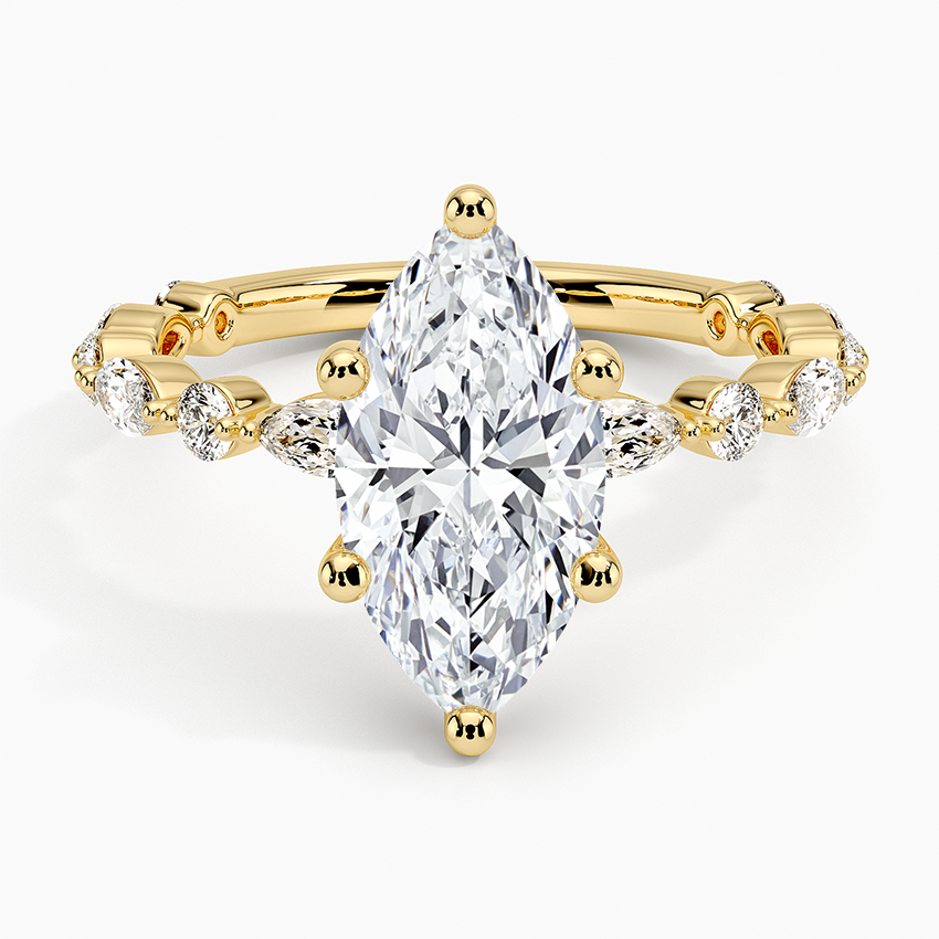 Versailles Three-Quarter Coverage Diamond Engagement Ring