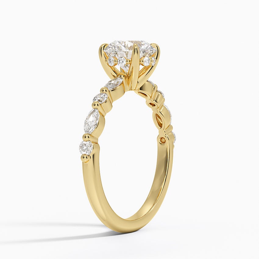 Versailles Hidden Halo Diamond Engagement Ring