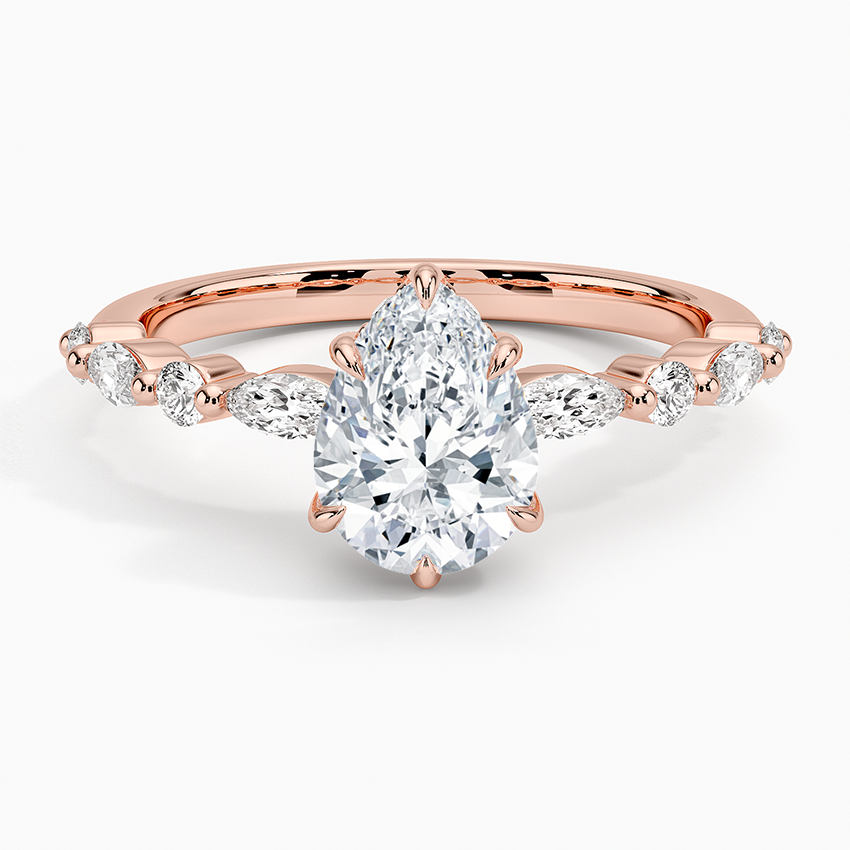 Versailles Hidden Halo Diamond Engagement Ring