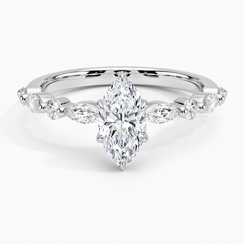 Versailles Hidden Halo Diamond Engagement Ring