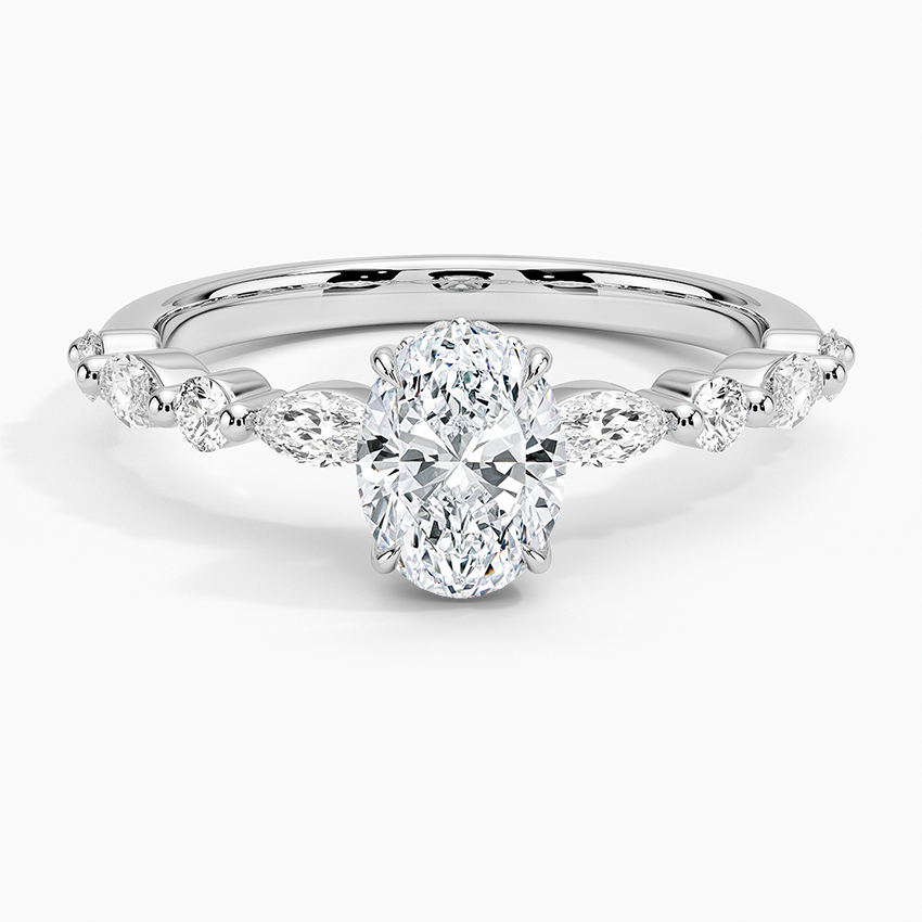 Versailles Hidden Halo Diamond Engagement Ring