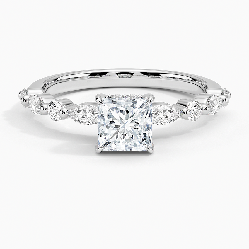 Versailles Hidden Halo Diamond Engagement Ring