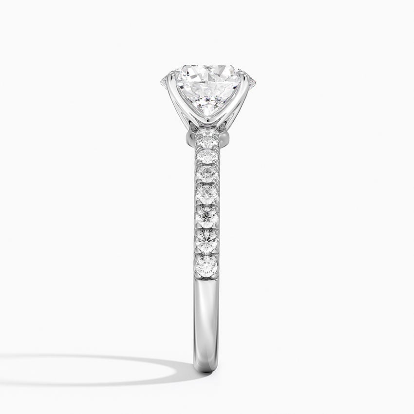 Amelie Half-Coverage Diamond Engagement Ring